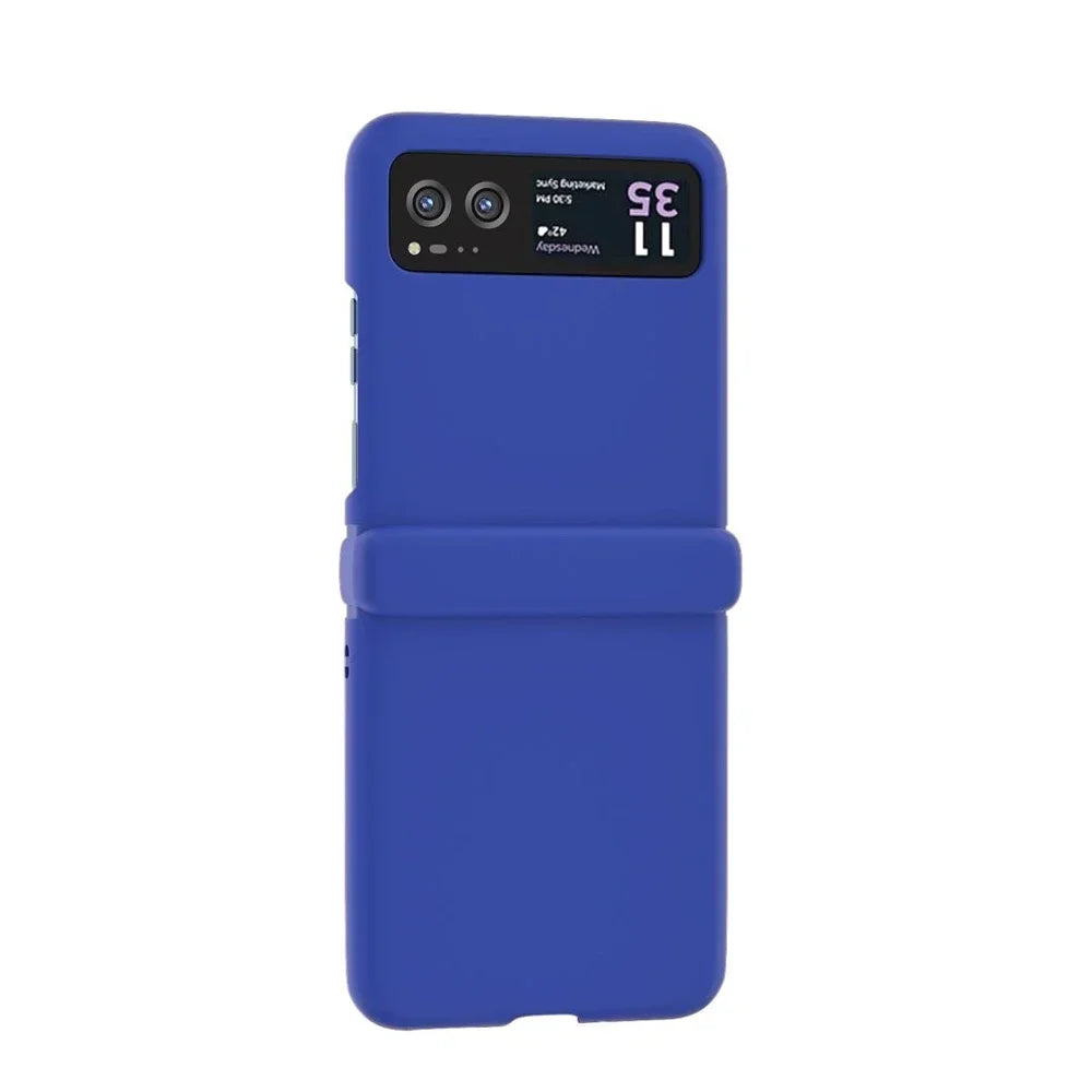 Candy Color Hinge Protective Phone Case For Motorola Razr 70 60 50 40 Ultra Skin Feel Shockproof Cover PC Bumper Shell Funda