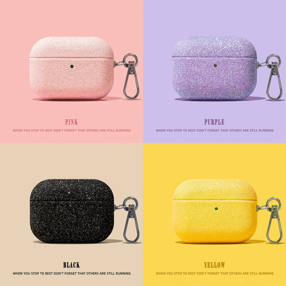 For Airpod Pro3  Pro2  Fashion Silver Glitter Headphone Case for Apple Airpods 4 3 2 Pro Cover Silicone Headset Cases  Funda