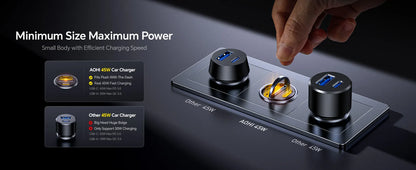 AOHI SUPERAUTO PD 45W Fast Car Charger (USB-C & USB-A)
