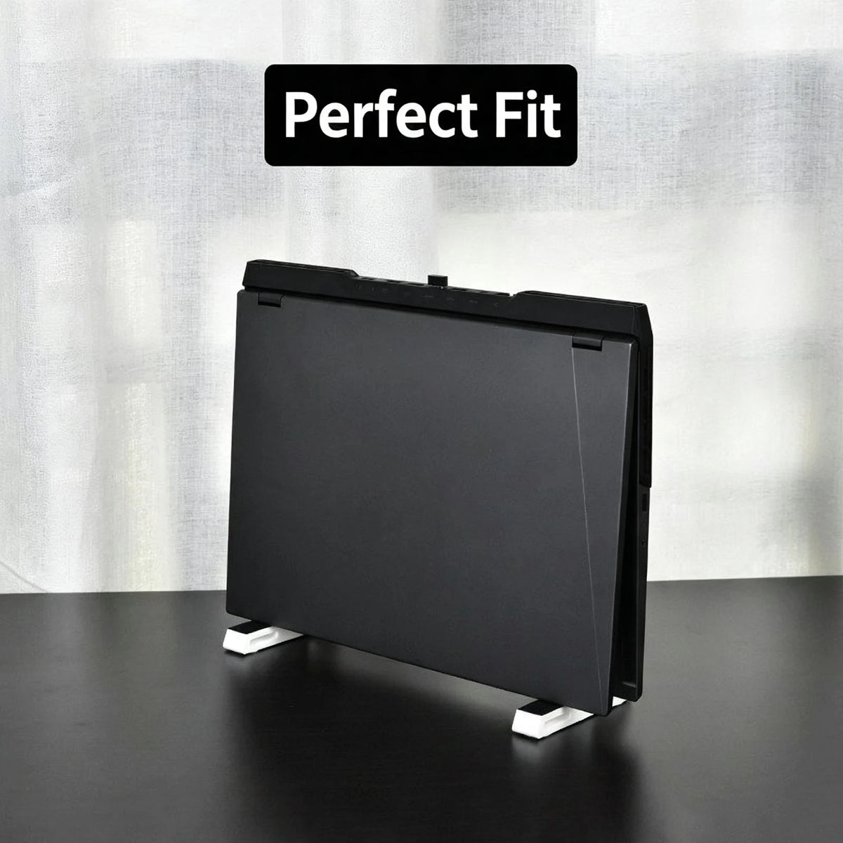 Laptop Vertical Stand Dual‑Use Desktop Holder With Anti‑Slip Strip For Laptop Tablet Phone Space‑Saving Upright Support Bracket