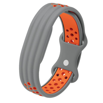 Silicone Loop Sport Watch Strap for Google Fitbit Air Two Tone Bracelet Breathable Band Wristband Correa Replacement Accessories