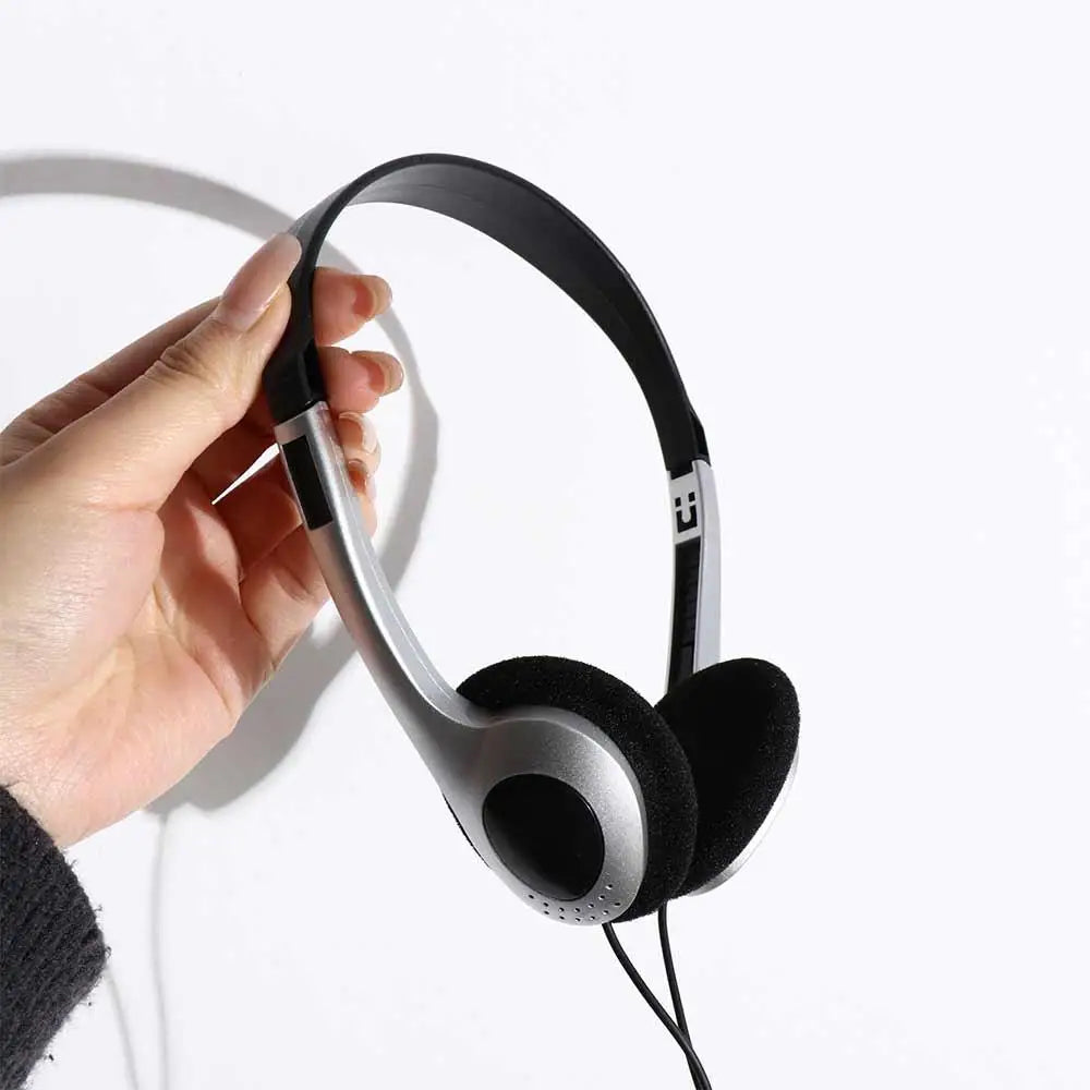 Fashion Style Over Ear Earbud Retro Headphone 3.5mm Vintage Y2k Headphones Wired 80s 90s Retro Headset Lisening Music