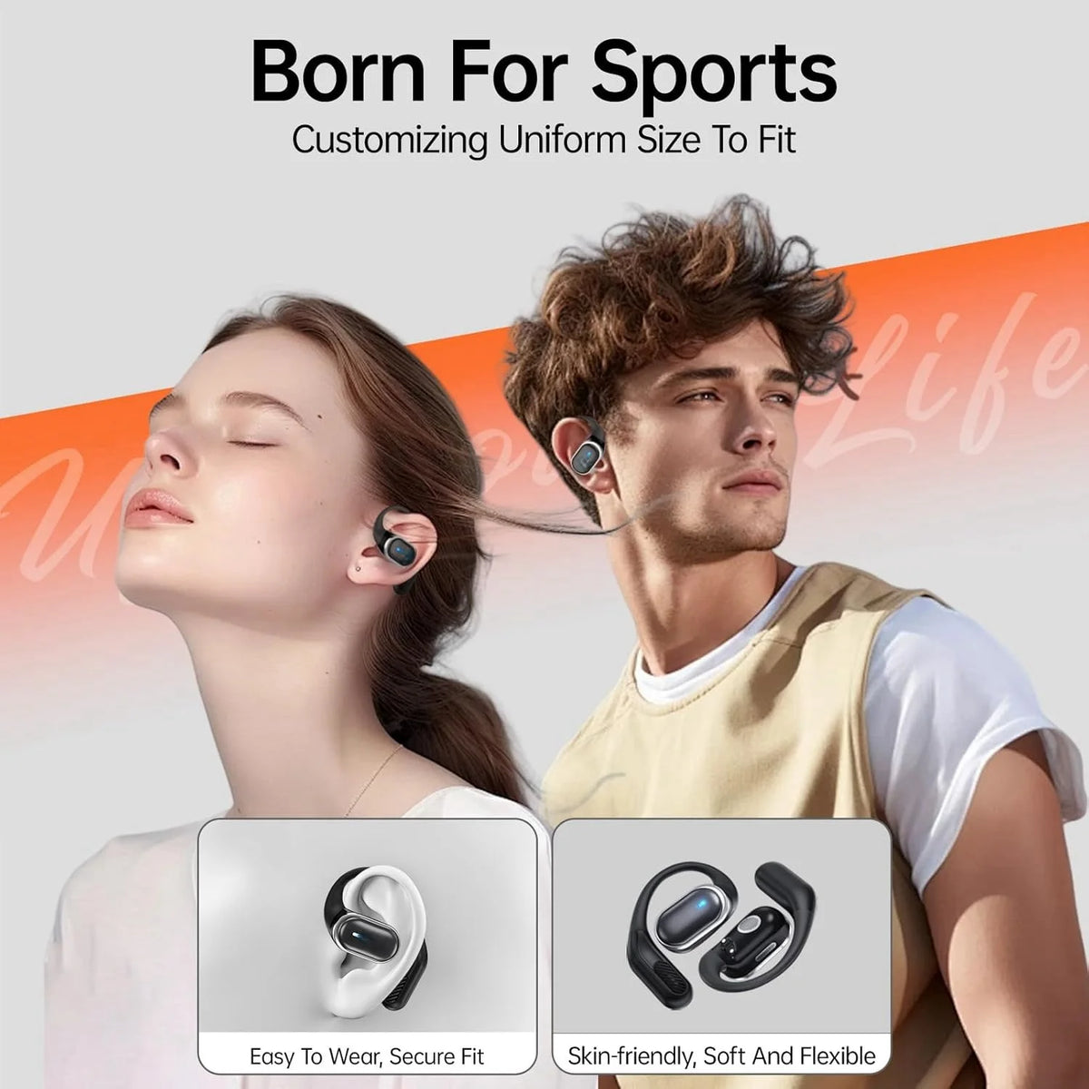 2026 New Open Ear OWS Earphones Bluetooth 6.0 Wireless Headphones HiFi Sound Headset Touch Control TWS Earbuds 60 Hours Playback