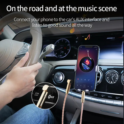 Aux Cable Jack 3.5MM To 3.5MM Audio Cable 7N OCC HIFI 3.5mm Aux Audio Cable Hifi Stereo for Headphone Mobile Phone Speaker TV