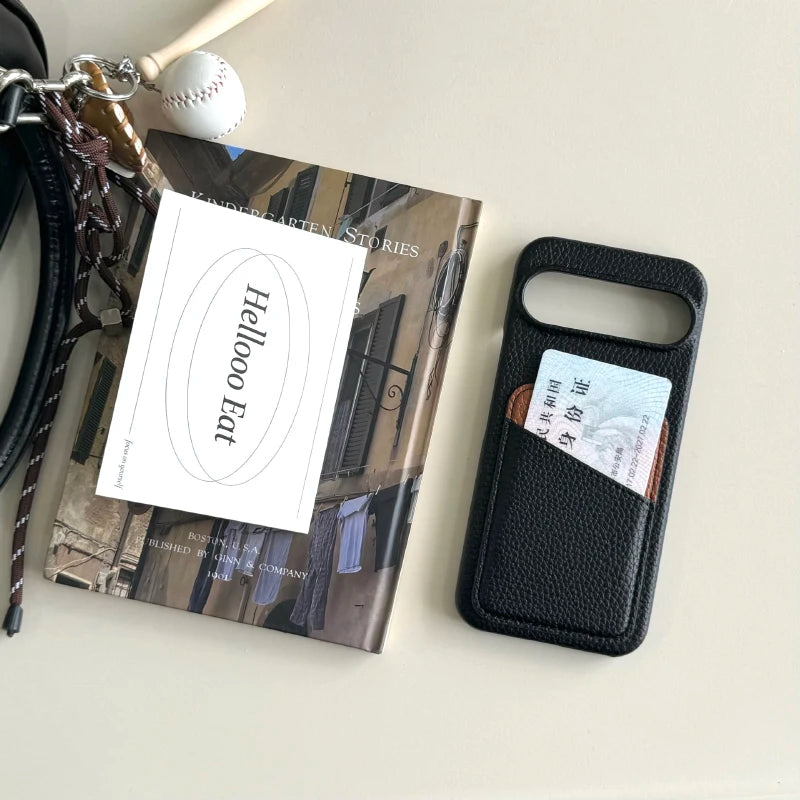 New Luxury Color Collision Leather Wallet Card Slot Phone Case For Google Pixle 10 Pro XL 9A 8A 7A 6A 6 7 8 9 Pro XL Back Cover