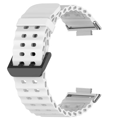 Soft Silicone Strap for Redmi Watch 6 5 4 Sports Two Tone Wristband for Xiaomi Mi Band 8 9 Pro Adjustable Rubber Wristband
