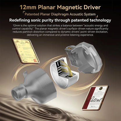 2026 Flagship Masterpiece – TRI I2-KONGTONG IEMS In-Ear Earphones 12mm Single Planar ORTHODYNAMIC 4.4mm HiFi Wired Earbuds