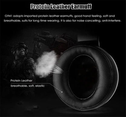 Somic G941 ANC Stereo Over-Ear Gaming Headset Wired Gaming Headphone With MIC USB LED Light Active Noise Cancellation