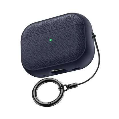 For AirPods Pro 3 2025 Case Soft TPU Litchi Leather Protective Cover For AirPods Pro 3 Cases With Lanyard