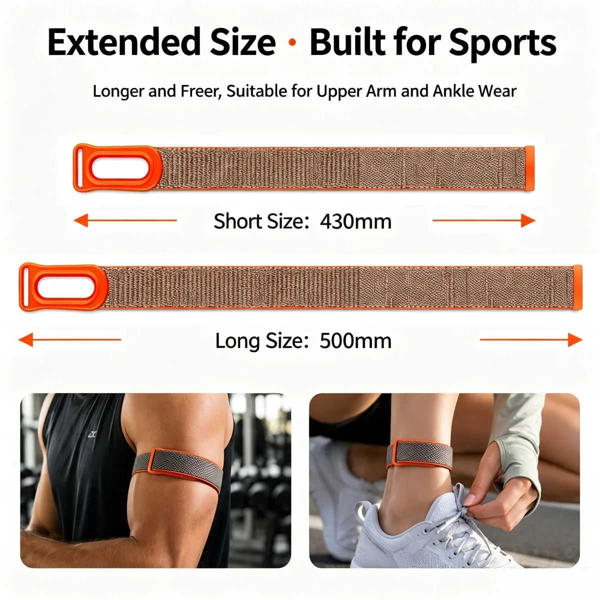 Google Fitbit Air Bicep Armband Sport Fitness Tracker Nylon Woven Breathable Watch Band Adjustable Wrist Strap For Running