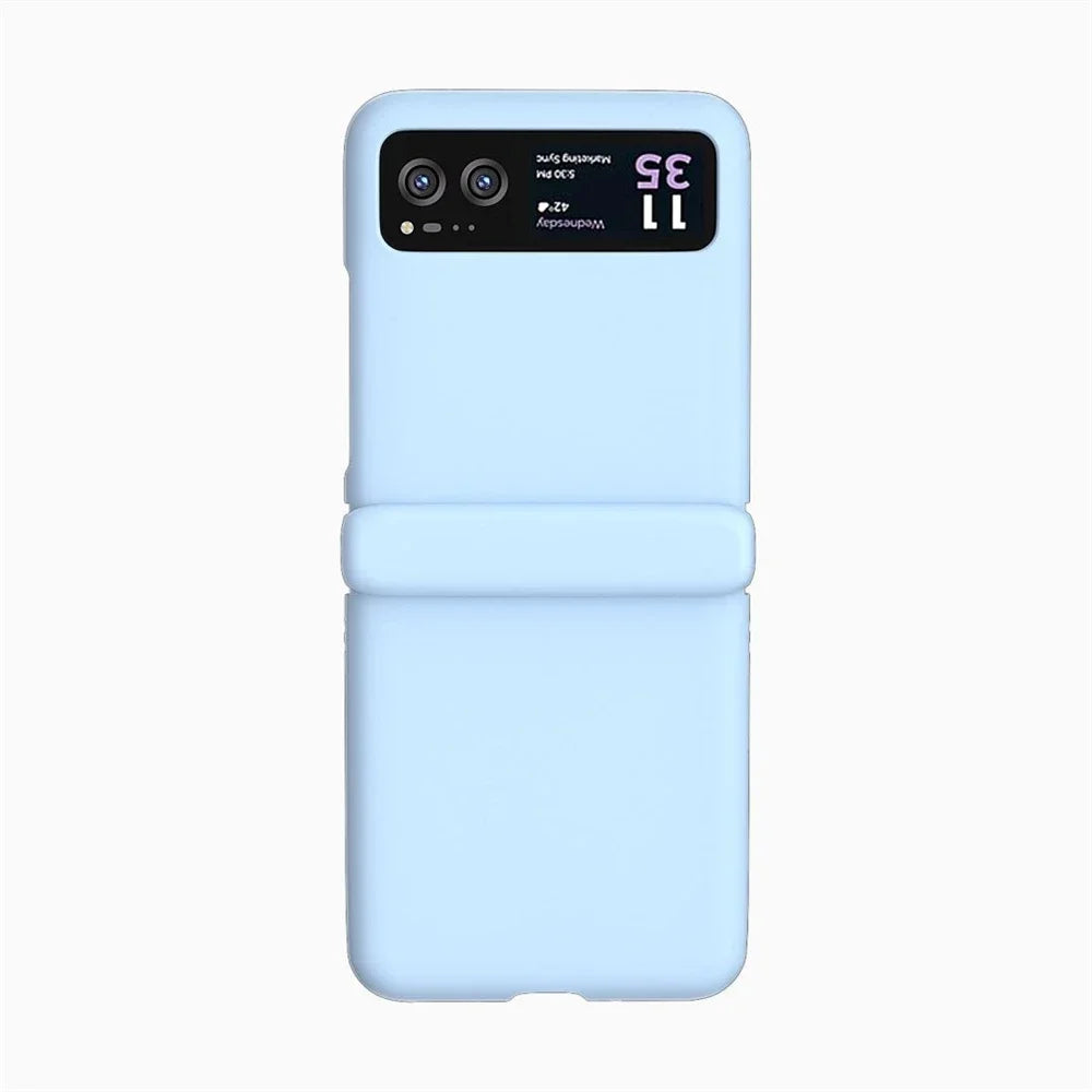 Candy Color Hinge Protective Phone Case For Motorola Razr 70 60 50 40 Ultra Skin Feel Shockproof Cover PC Bumper Shell Funda