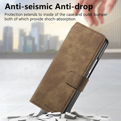 2 in 1 Detachable Cards Solt Wallet Flip Book Case For Samsung Galaxy Z Fold 6 5 5G Fold6 Fold5 Removable Bag Magnetic Cover