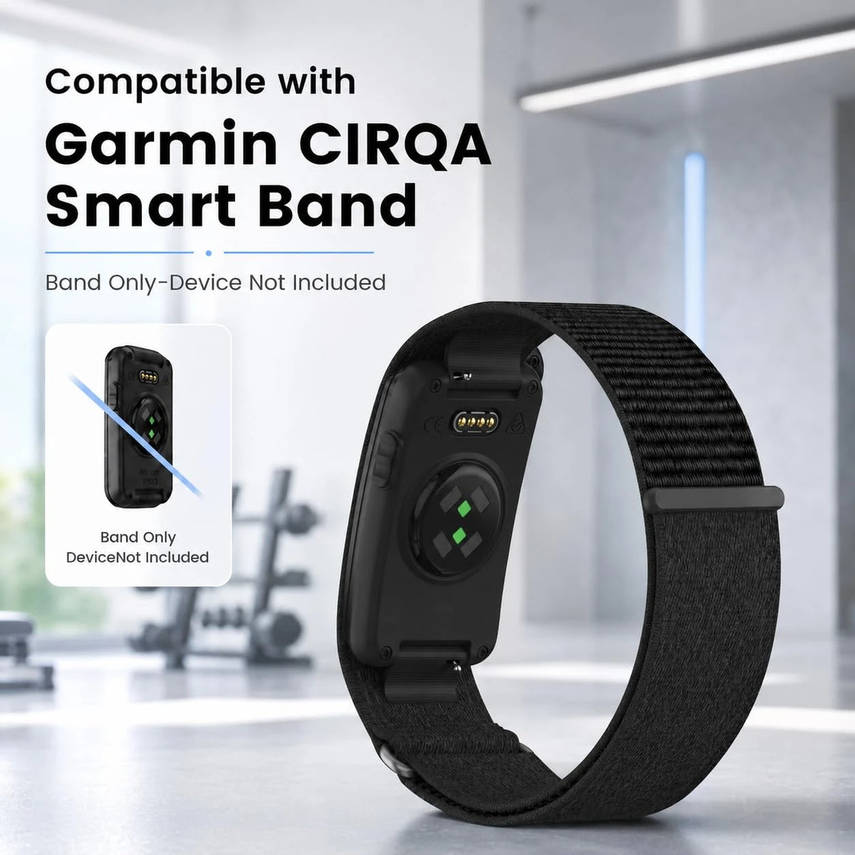 Premium Fabric Strap for Garmin CIRQA Smartwatch Accessories Official 1:1 Nylon Loop Breathable Bracelet Correa For Garmin CIRQA