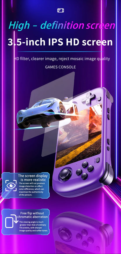 SMARTDUDE H36S Retro Handheld Game Console with 3.5-inch IPS Screen Batocera System 64GB/128GB Portable Gaming Device