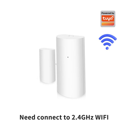 Tuya WiFi Smart Door and Window Sensor Wireless Contact Detector for Home Automation and Security System Door Sensor