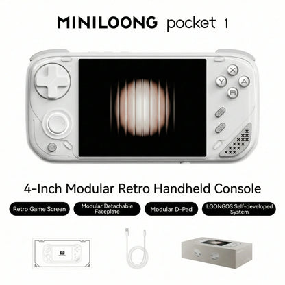 MINILOONG POCKET 1 Handheld Game Console 4''IPS Screen HD Output Open Source Systems OTA Upgrades LOONG OS Console POCKET1 gift