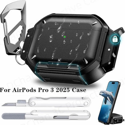  for New AirPods Pro 3 Waterproof Case Full Heavy Duty Protection Cover Anti-Scratch Hard Shell Cover For AirPods 4 Pro 3 Cover