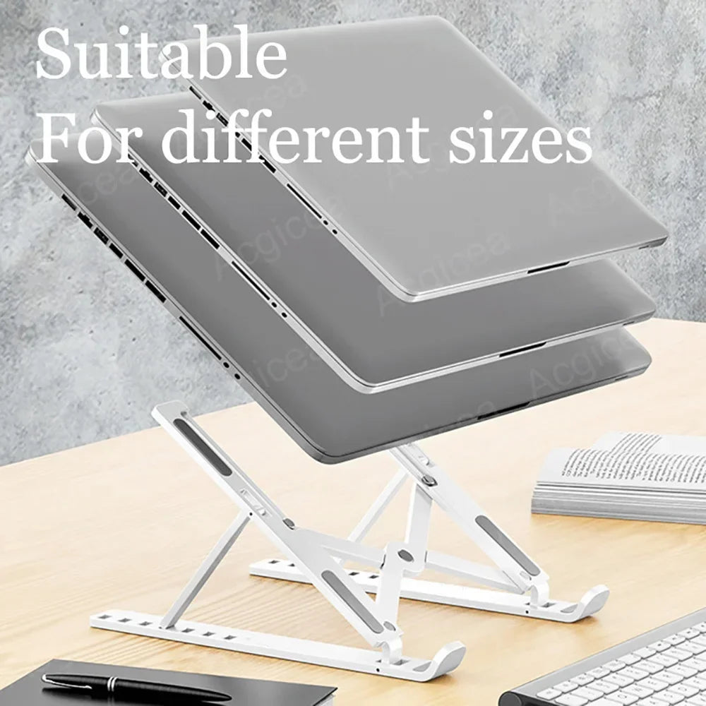 Foldable Laptop Stand 7 Levels ABS Portable Tablet Computer Bracket Universal Pad PC Holder for Macbook Apple  Air Pro Lenovo