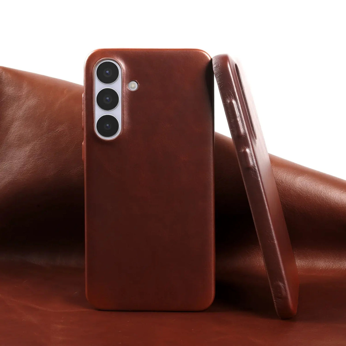 Retro for Samsung Galaxy S26 Ultra Case S25 S24 S23 S22 S21Luxury Genuine Leather Cases for Galaxy S26 Vintage Phone Back Cover