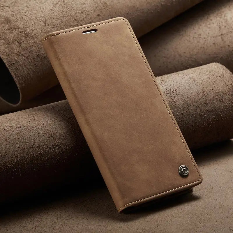 Leather Case For iPhone 17 16 15 14 13 12 11 18 Pro Max Air 16E X XR XS Max SE 2020 6 6s 7 8 Plus Luxury Magnetic Phone Cover