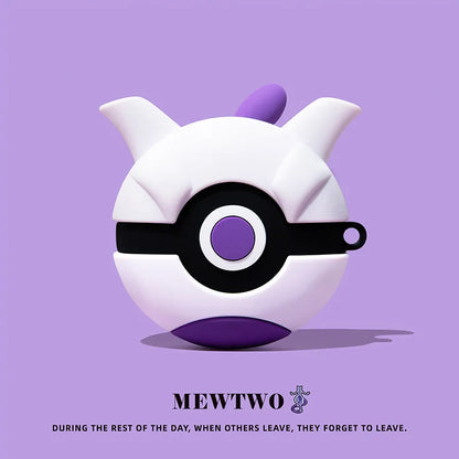 Pokemon Ball For Airpods Pro 2 Case,3D Cartoon Anime Shockproof Protective Earphone Cover For Airpods 4 Case For Kids Boys Funda