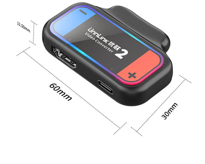 Unnlink Portable Docking Station for Nintendo Switch 2, Mini Travel Dock with 4K HDMI Output & PD Charging for NS2 to TV/Monitor
