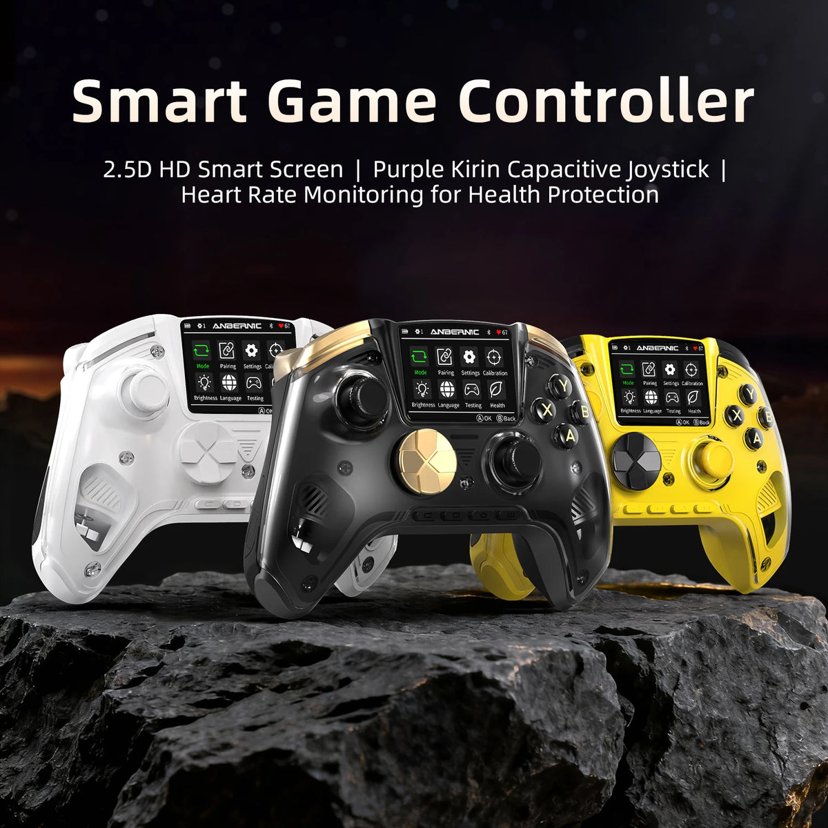 Anbernic RG G01 / RG P01 Retro Games Controller Hall Effect Triggers XBOX Gamepad for PC Android IOS Steam Linux Supports Bluetooth 5.3/Wired/2.4G Wireless