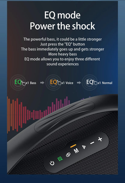 ZEALOT S97 80W Portable Bluetooth Speaker High Volume Waterproof 16000mAh Wireless TWS Subwoofer Suporrt USB/TF/AUX RGB Light.
