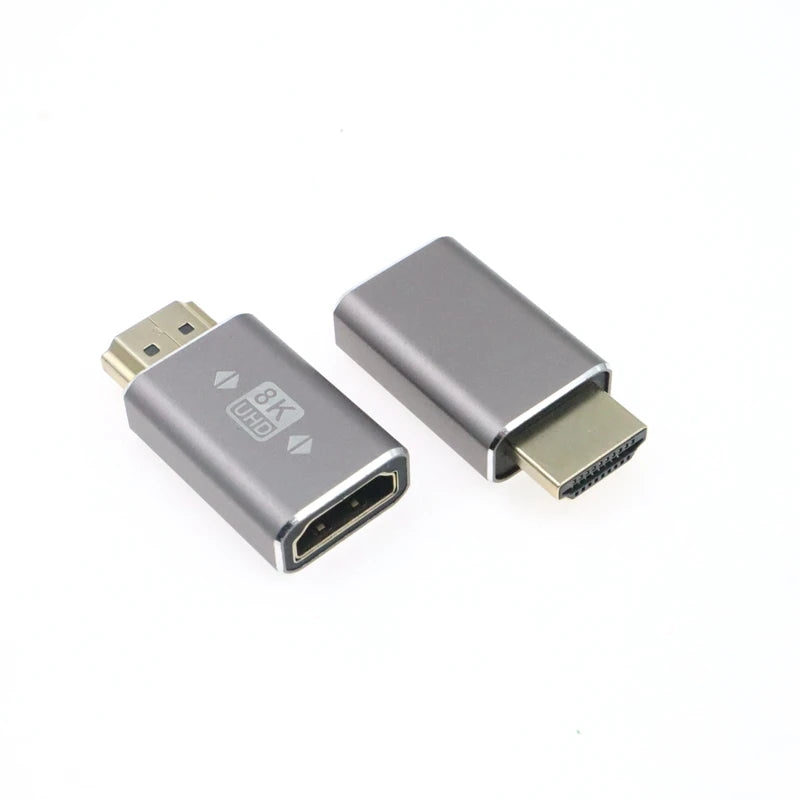 8K Micro Mini HDMI - compatible with 2.1 Connector Adapter 270 90 Degree Male to Female for HDTV PS4 PS5 Laptop 4K HDMI Extender