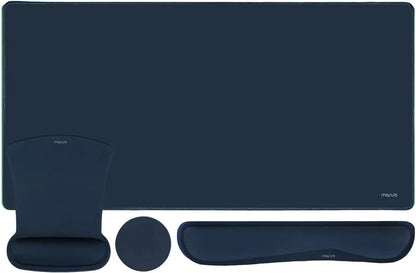 Keyboard Mouse Pad Set Large Gaming Mousepad&Keyboard Wrist Rest&Mouse Wrist Rest&Coaster Ergonomic Non-Slip Mousepad Cushion