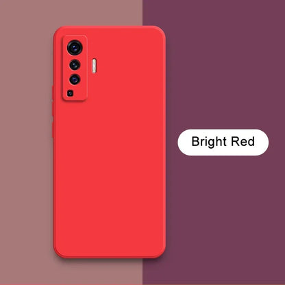 Luxury Square Liquid Silicone Case for VIVO X50 Pro Plus Lite X51 5G Camera Protective 360 Shockproof Phone Cover X50Pro X50Lite