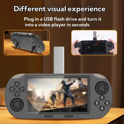 SF3000 Retro Handheld Video Game Console Games Pocket Player with 4.5 Inch IPS Screen 3000mAh Portable Linux System