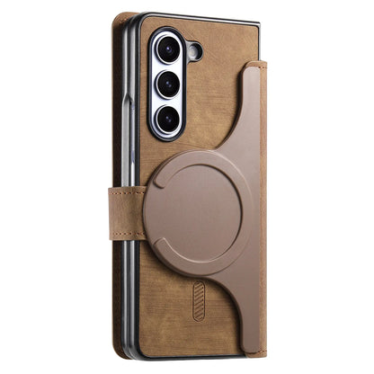 2 in 1 Detachable Cards Solt Wallet Flip Book Case For Samsung Galaxy Z Fold 6 5 5G Fold6 Fold5 Removable Bag Magnetic Cover
