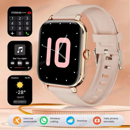 Smart Watch For Android IOS Watches 2.01inch HD Display Bluetooth Call Message Alert Music Sports Smartwatch Men Women Gift Ht30