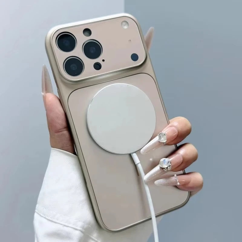 Luxury Case Transform Look To 17 18 Pro Max Cover For Iphone 16 Pro 15 14 13 Change To 17 Pro Magnetic Fundas For Magsafe