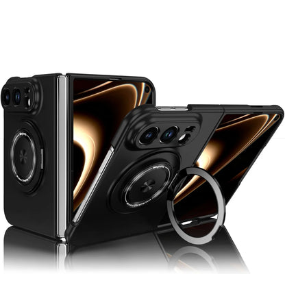 Luxury for Magsafe Wireless Charging Rotating Magnetic Stand Phone Case for IPhone Duo 18 Fold Lens Protector Shockproof Cover