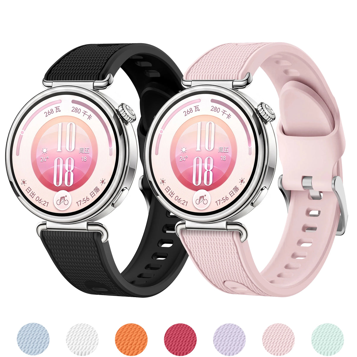 Original 1:1 Band For Huawei Watch GT 7 6 5 4 41mm Sport Silicone Bracelet Correa HUAWEI Watch GT 5 Pro 5 42mm 18mm Watch Straps