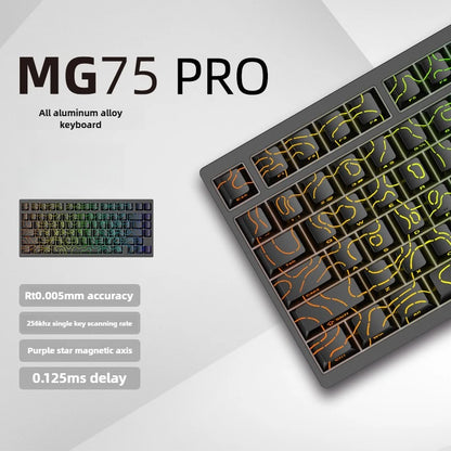 IROK MG75 PRO Mechanical Keyboard MG75 MAX Magnetic Switch 0.001RT Quick Release Gasket Structure 8K Low Latency Gaming Keyboard