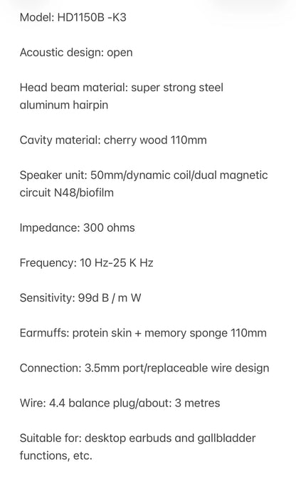 Closed-back Music Analysis Over-ear Headphones with 50mm Bio-diaphragm Monitoring Headsets