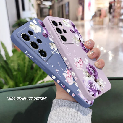 Beautiful Peony Phone Case For Samsung Galaxy S25FE S24 S23 S22 S21 S20 S10 S10E Ultra Plus FE Note 20 Ultra 10 Plus Cover