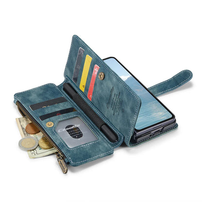 Leather Case for Samsung Galaxy Z Fold 8 7 6 Fold 5 4 3 Flip Purse Book Coque Retro Wallet Vintage Card Slots S-pen Holder