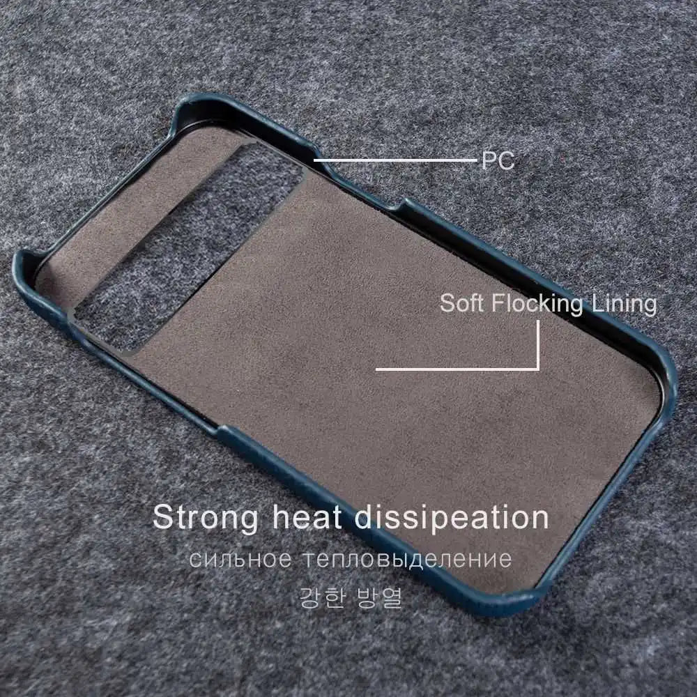 Fundas Pixel 10 Pro Case Business Genuine Leather Cases for Google Pixel 6A 7Pro 5A Mobile Phone Cover Capa Back Coque Carcasa