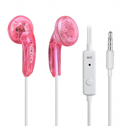 NICEHCK Traceless Colorful HIFI In-ear Earphone 15.4mm Dynamic Unit Sport Music Headset Microphone Earbud IEM Vido MX500 MX980
