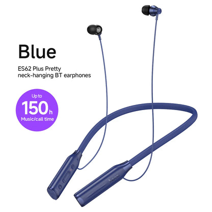HOCO ES62 Plus Neck Band Bluetooth Earphones Wireless Headsets 150 Hours Use Sports Running Hifi Sounds Support TF Card Playback