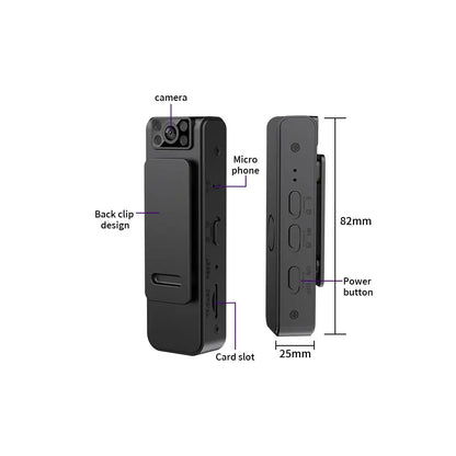  1080P Body Mini Camera Portable Infrared Night Vision Miniature Camcorder Small Digital Video Recorder Police BodyCam