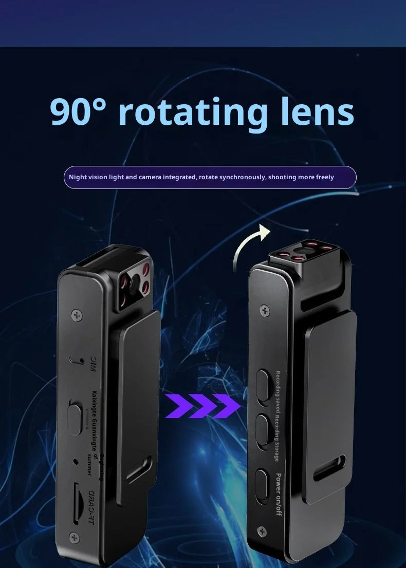  1080P Body Mini Camera Portable Infrared Night Vision Miniature Camcorder Small Digital Video Recorder Police BodyCam