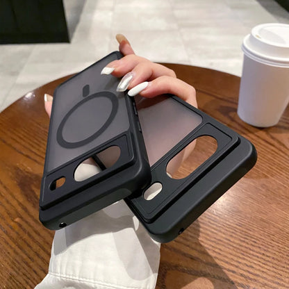 For Magsafe Magnetic Wireless Charging Luxury Matte Phone Case For Google Pixle 9 Pro XL 9A 6A 7A 8A 6 7 8 Pro Bumper Back Cover