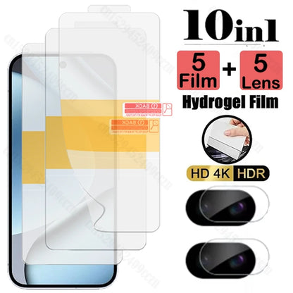 HD Hydrogel Film For Google Pixel 10a Protective Screen Protector Film For Google Pixel 10a Camera Lens Soft Film