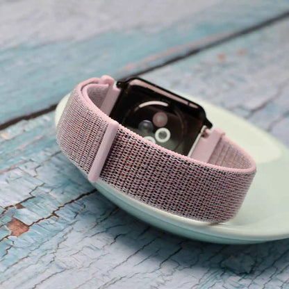 WOCCI 2PCS Nylon Watch Strap for smart watch 18mm 20mm 22mm bracelet belt for men women with hook and loop fastener watchband