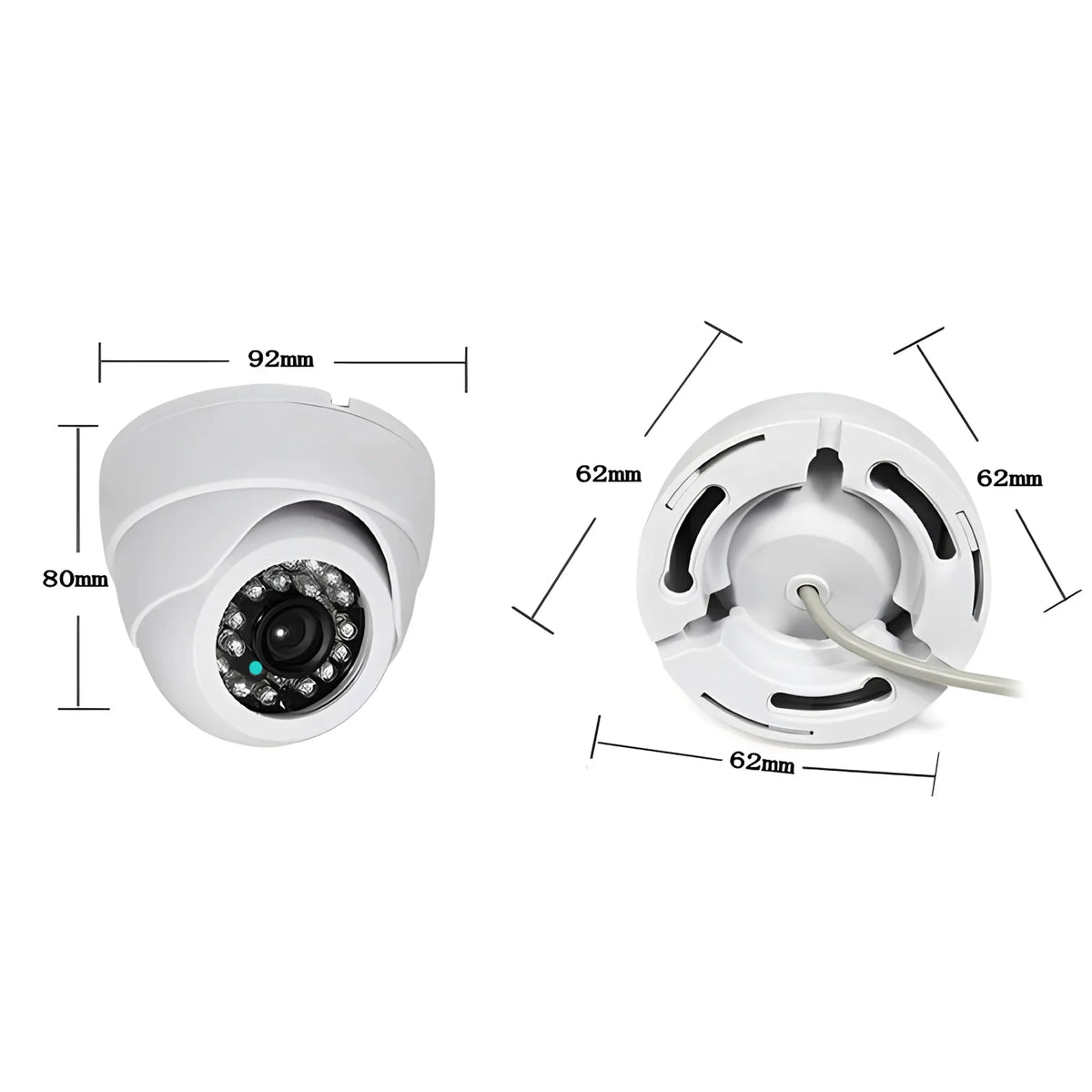 ALL DVR Compatibility 8MP 4MP/5MP Ultra AHD Dome Camera CCTV 1080P TVI/CVI/Analog H.265 Digital Monitor 4in1 OSD Indoor For home